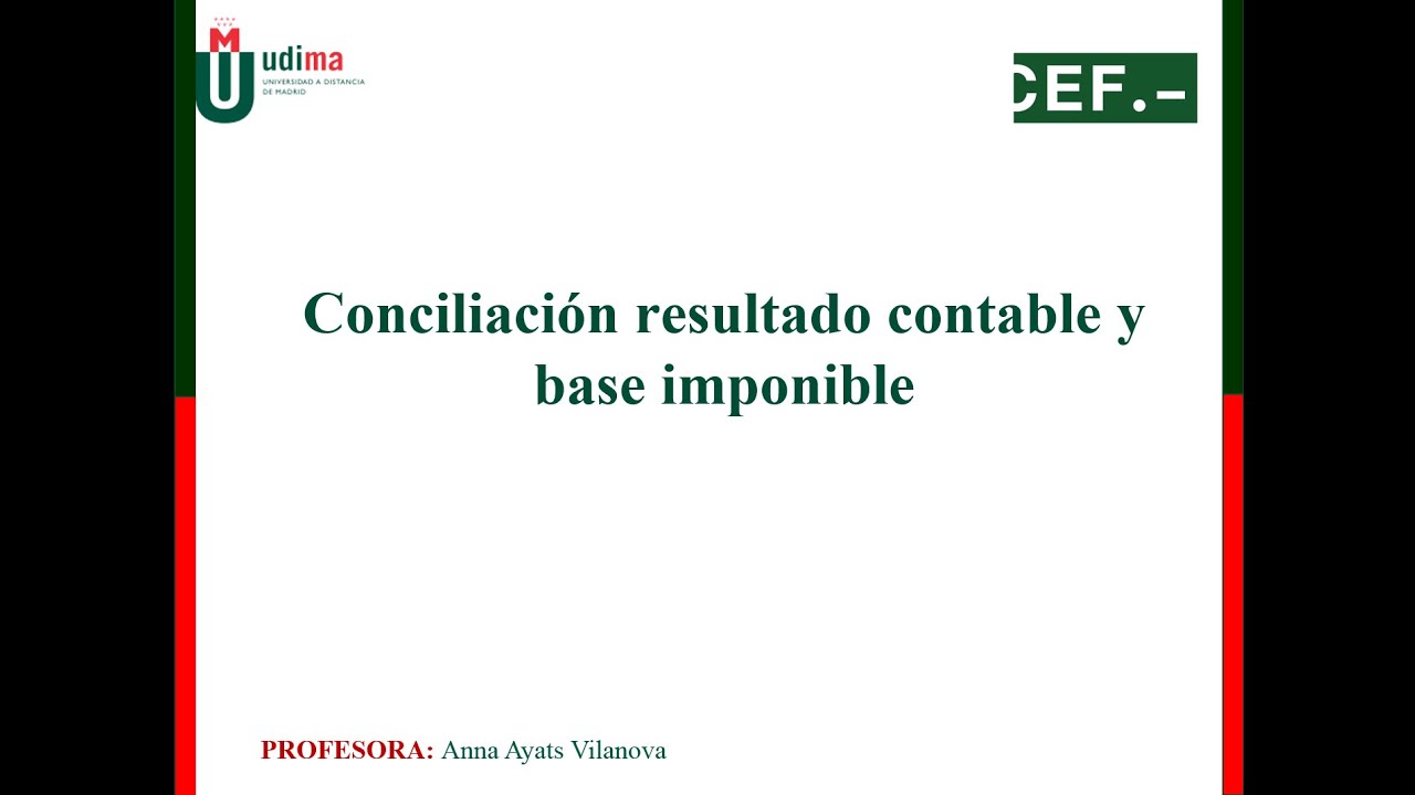 08 Conciliación resultado contable y BI - YouTube