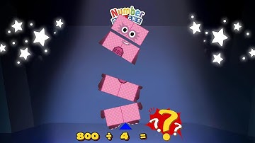 NUMBERBLOCKS GROTE GETALLEN DEELBAAR DOOR 4 | DELEN VAN GROTE GETALLEN | LEREN TELLEN | @ColorArt_id