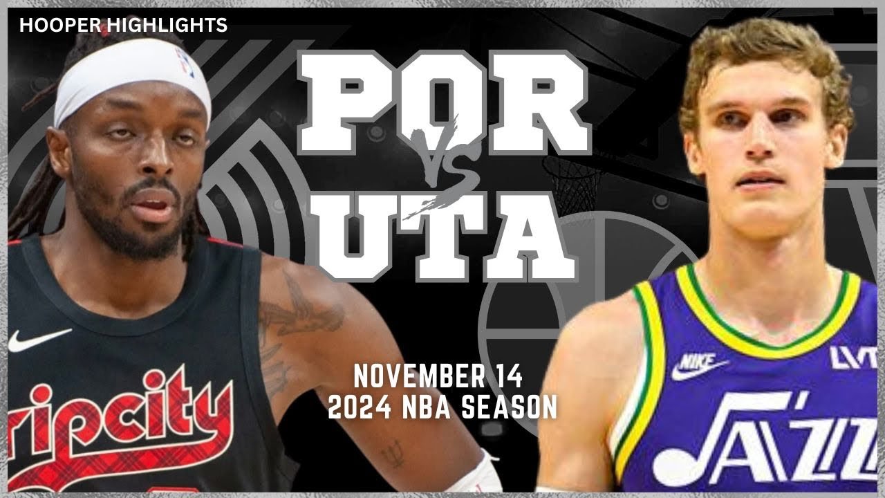 Utah Jazz vs Portland Trail Blazers Full Game Highlights | Nov 14 | 2024 NBA Season
