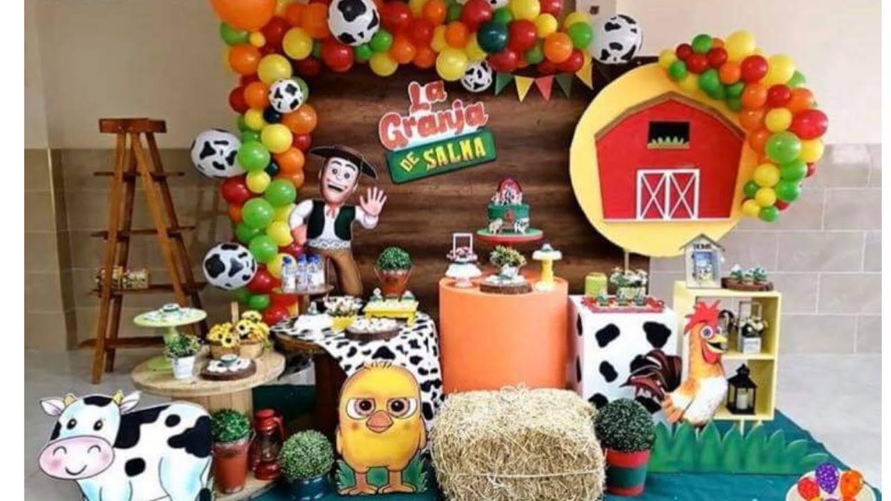 LA GRANJA DE ZENON Suministro de cumpleaños | El juego de decoraciones de  fiesta sirve para 20 personas para crear fiestas temáticas