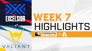 New York Excelsior VS Los Angeles Valiant - Overwatch League 2021 Highlights | Week 7 Day 2