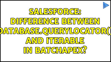 Salesforce: Difference between Database.QueryLocator() and Iterable in BatchApex?