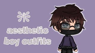 4 Aesthetic Outfits Boys Gacha Life Pt 2 Youtube