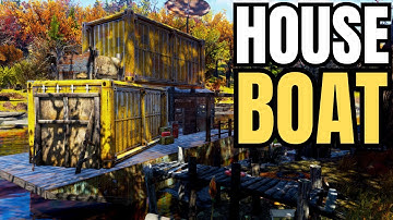 IMMERSIVE Shipping Container House Boat - Fallout 76 CAMP Tutorial