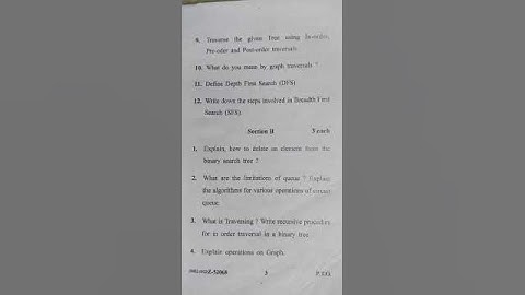 Bca Second semester previous year question paper||BCA exam 2022|| Data structure