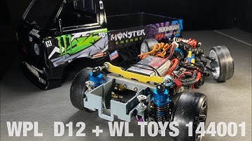 WPL D12 with WLtoys 144001 GearBox drift build