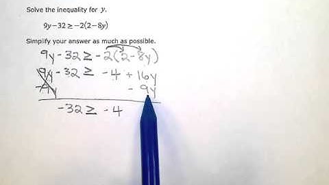Solving a linear inequality with multiple occurrences of the variable type 2