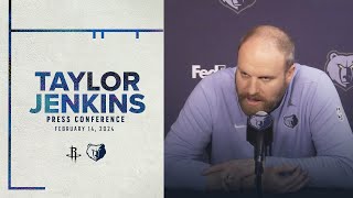 Coach Taylor Jenkins Press Conference | Rockets vs. Grizzlies