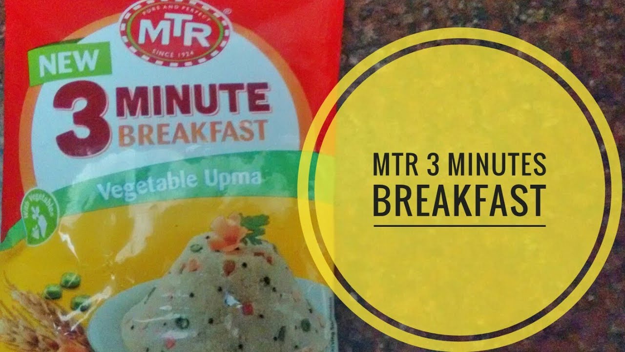 MTR 3 minute breakfast -Vegetable upma  | just add hot water|