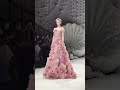 The first dress looks like literal flower petals 😳💗 Pure magic. #couture #fashion #runway #shorts