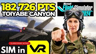 Mastering Toiyabe Canyon 182,726 Points Fa-18 Super Hornet Low Altitude Challenge - Weekly League