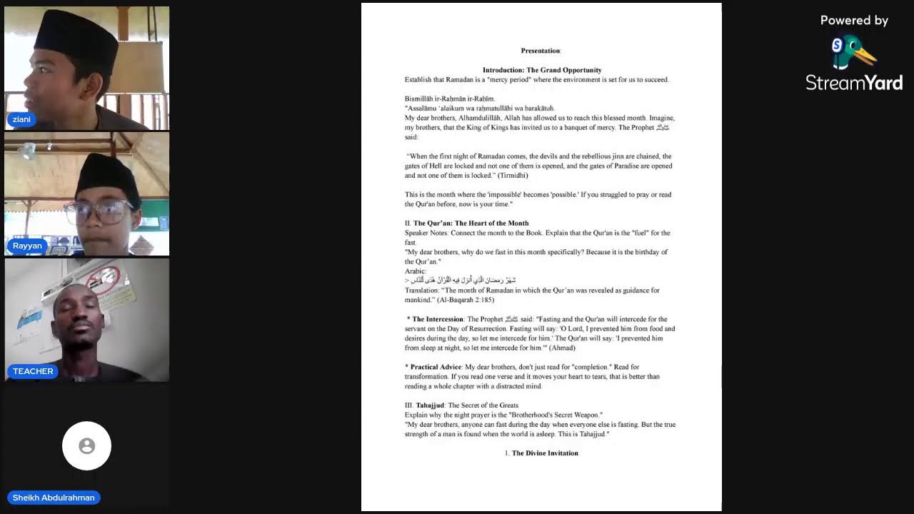 Weekend English Talk | Ramadhan On fasting and eid | Mr Ibrahim