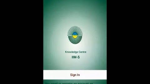 IIM Shillong  Mobile App walk through