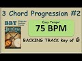 3 Chord Bluegrass Progression in G backing track 75bpm