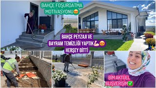 Baştan Sona Bahçe Peyzaji Temi̇zli̇ği̇ Artik Bi̇tti̇ Di̇p Köşe Bayram Temi̇zli̇ği̇ Yapildi