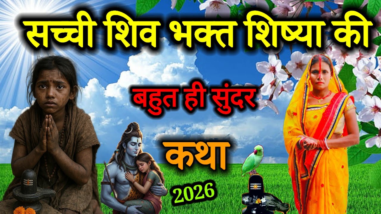 सच्ची शिव भक्त शिष्या की कथा | shiv charcha ki kahani | #shiv_charcha_2026 | shiv guru ke katha 