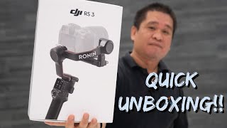 DJI RS 3 Mini Camera Stabilizer: Unboxing & Hignlights