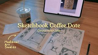 Sketch with Me at a Café | Artist Study Date ☕️ (real-time sketching, coffee shop ambiance, asmr)