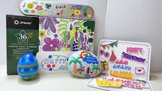 Artecho Acrylic Paint Pens 36 Colors