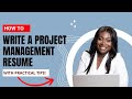 How to make your resume stand out  land your dream project management job