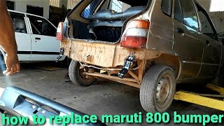 how to replace maruti 800 bumper