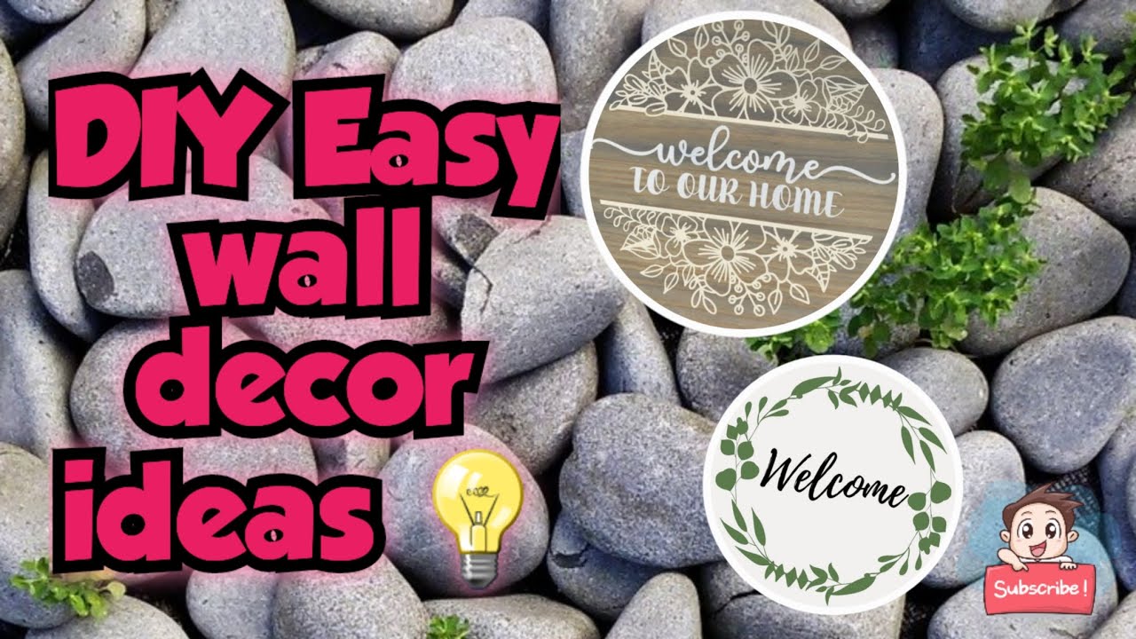 DIY easy wall decor ideas YouTube