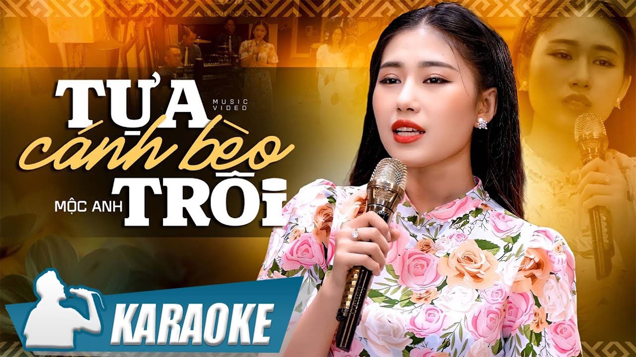 KARAOKE Tựa Cánh Bèo Trôi - Mộc Anh | Thôi xin đừng thương hại giùm tôi