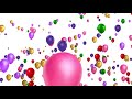 Multicolor / Colorful Balloons Motion Animation Background