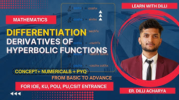 #2 Derivative of Hyperbolic & Inverse Hyperbolic Functions in Nepali l Differentiation by DA Sir