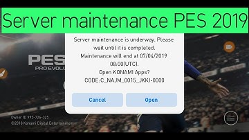 PES 2019 Server Maintenance Underway Today. Live Week Update.  04-07-2019.