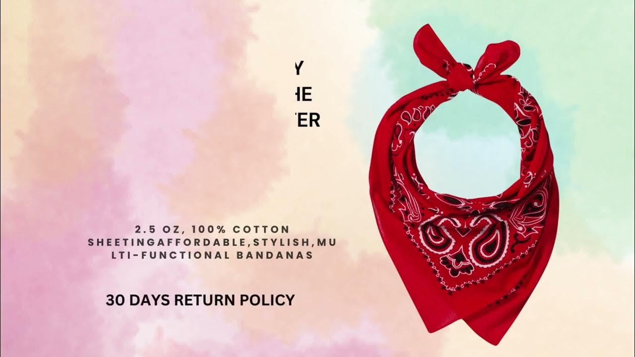 The Best Quality Bandanas for the Modern Trendsetter 2.5 oz, 100 cotton sheeting RADYAN