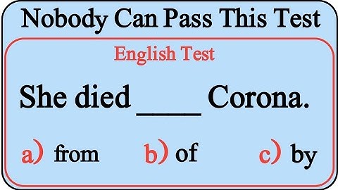 Mixed Grammar Test: Only 7% Can Pass This Test ✍️ Test your English skills