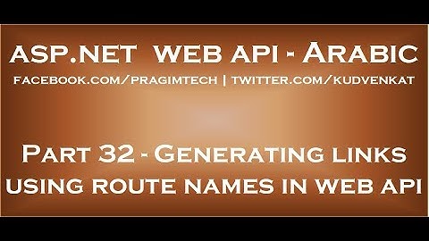 Generating links using route names in asp net web api in arabic