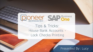 House Bank Accounts - Lock Checks Printing