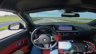 2024 BMW Z4 3.0i - Autobahn POV Test Drive I 4K