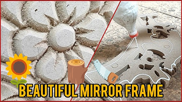 How To Make a Beautiful Carved Mirror Frame in 4minutes !!