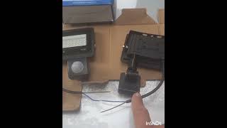 como instalar o refletor conjugado com sensor de presença.
