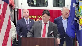 Senate Majority Leader Chuck Schumer visits Glens Falls Fire Department