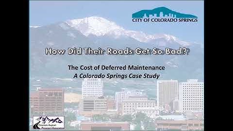 Pavement Management -101