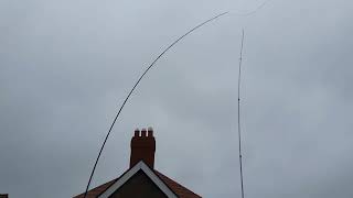 Storm Eunice Update On The Antennas At My Qth Spiderpole, Sirio Gainmaster & Diamond X300 Stay Safe.