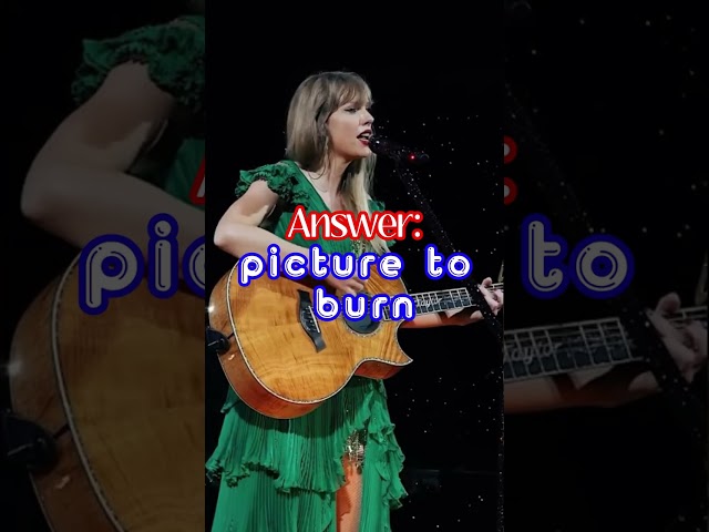 Guess The Taylor Swift Song By Their Name Jumbled #taylorswift class=