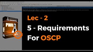Lec 2 - Requirements for OSCP | Hindi
