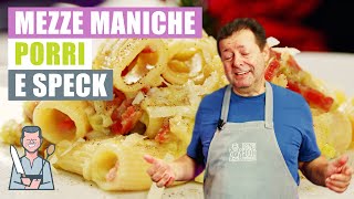 MEZZE MANICHE PORRI E SPECK - Ricetta veloce e svuotafrigo