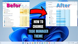 How to change Task Manager Theme on windows 11| Make your Task manager is bright!! screenshot 5