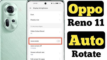How to enable auto rotation in Oppo Reno 11 || Oppo Reno 11 me auto rotation kaise on kare ||