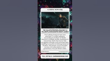 The Callisto Protocol Reaches 7 2 Million Players Despite Rocky Launch