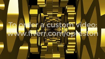 Moving in a tunnel made of rotating gears. VJ loop video for show. Alpha channel included. 4K res.