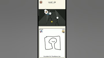 Draw puzzel level 44 the monalisa