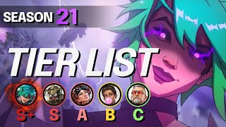 NEW LEGENDS TIER LIST for Season 21 - BEST and WORST Legends - Apex S21 Meta Guide