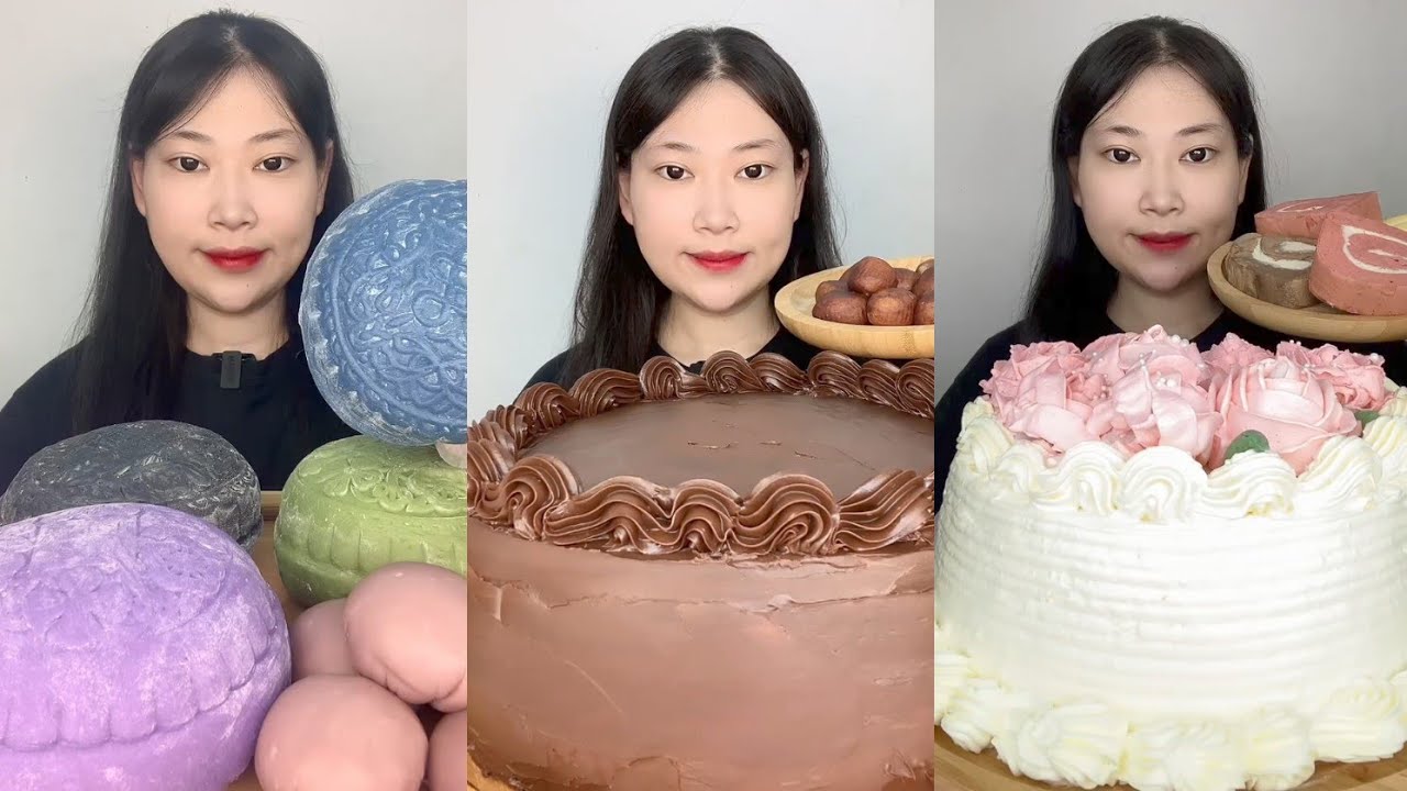 Mukbang Challenge Chocolate cake 🍰 Dessert 🍪 & 🍰🎂 cake  mochi tiramisu #asmr #chocolatecake #cake 